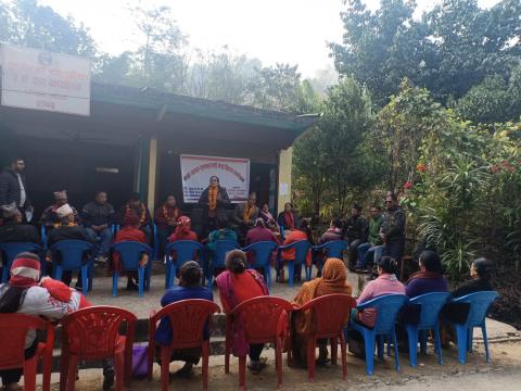 बाख्रा पालक कृषकलाई बाख्रा वितरण 